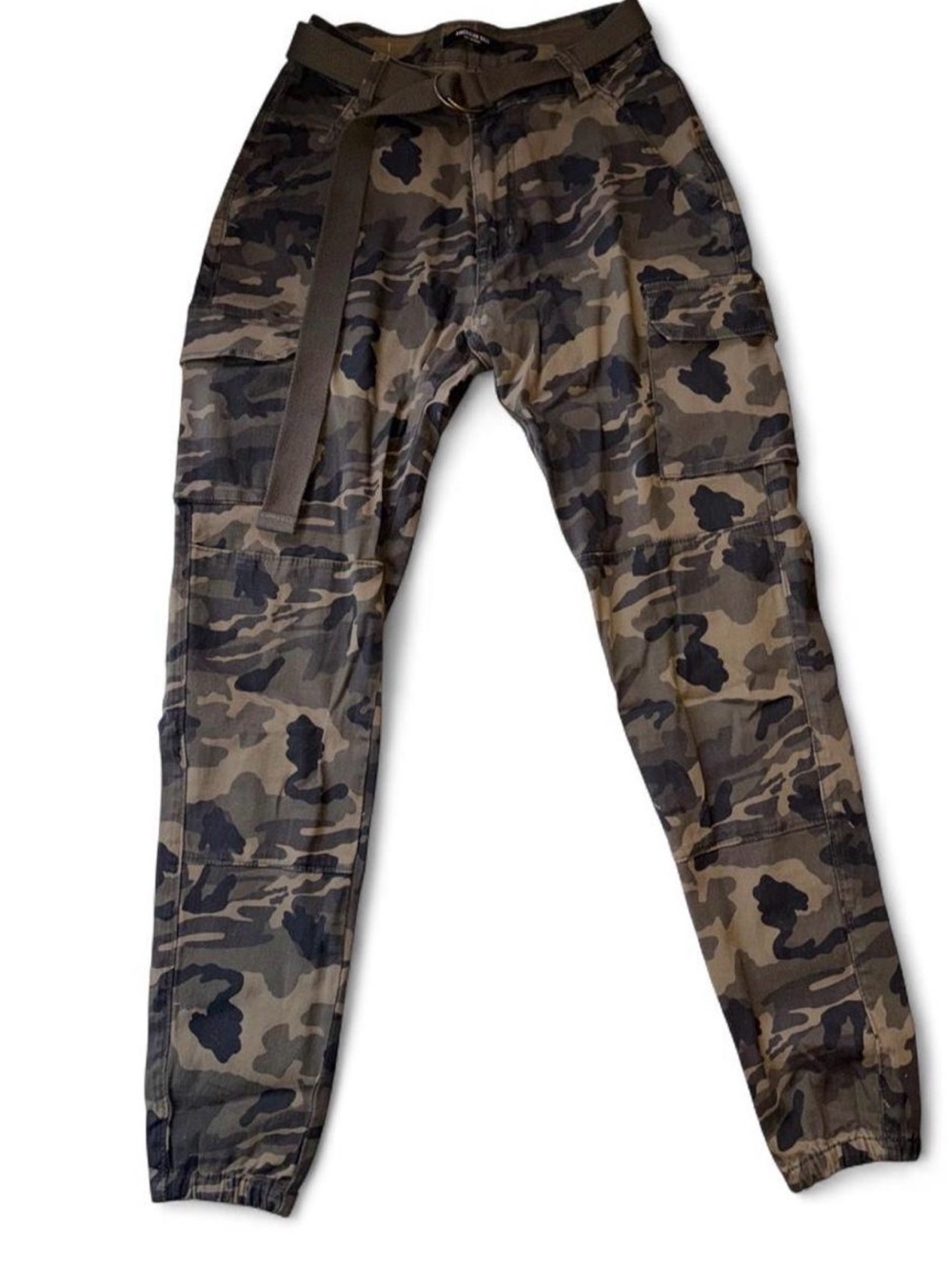 Camo Cargo Pants - Olive/Brown